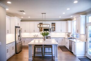 residential kitchen serviced by Design & Build Electric